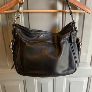 Coach Vintage Leather Zoe Hobo Satchel Shoulder Bag